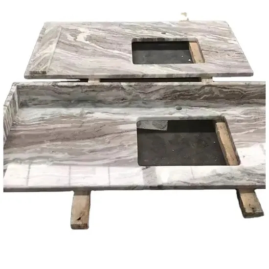 Brown Marble Single Sink Vanity Tops