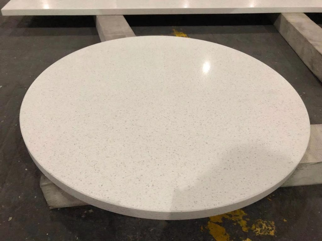 White Quartz Round Table Top