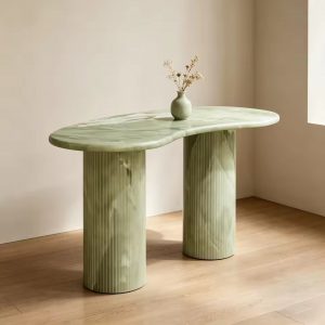 Italian Travertine Marble Dining Table