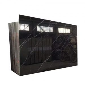 Large textured black marble window sill brick