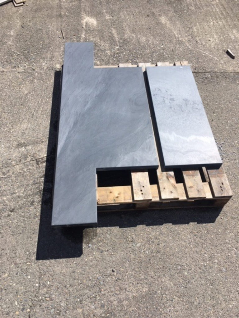 Modern style black slate window sill finish