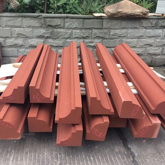 Red Sandstone Facade for Commercial Building
