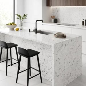White Quartz Slab – Versatile Solid Surface for Kitchens & Vanities