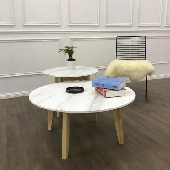 Quartz Looking Marble Tabletops for Living Room