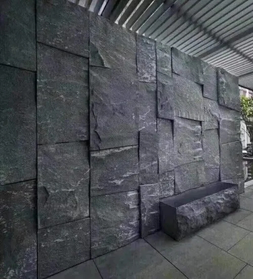 Natural Surface Irregular Size Black Sandstone