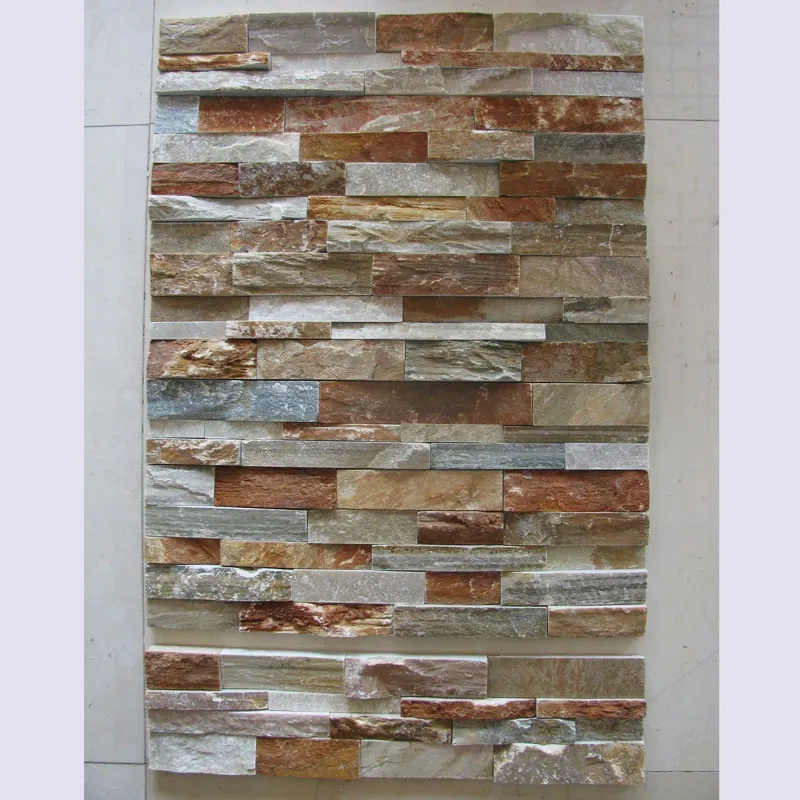 Natural Beige Yellow White Slate Stones for Wall Tile