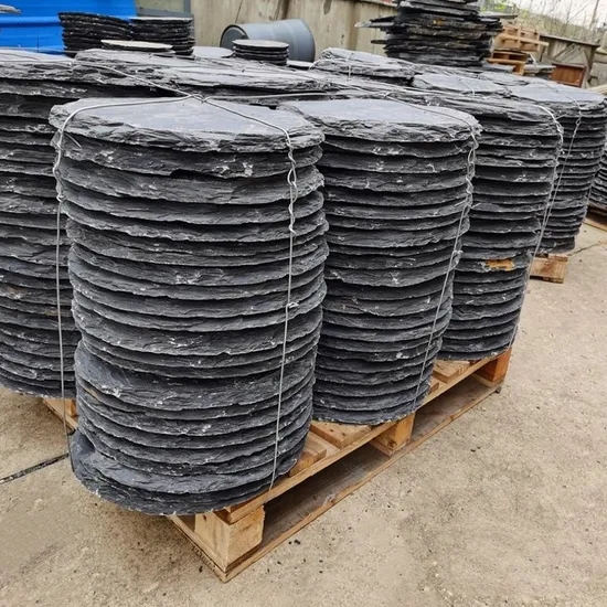 Natural Stone Stepping Black Slate for Garden Pathway Decoration