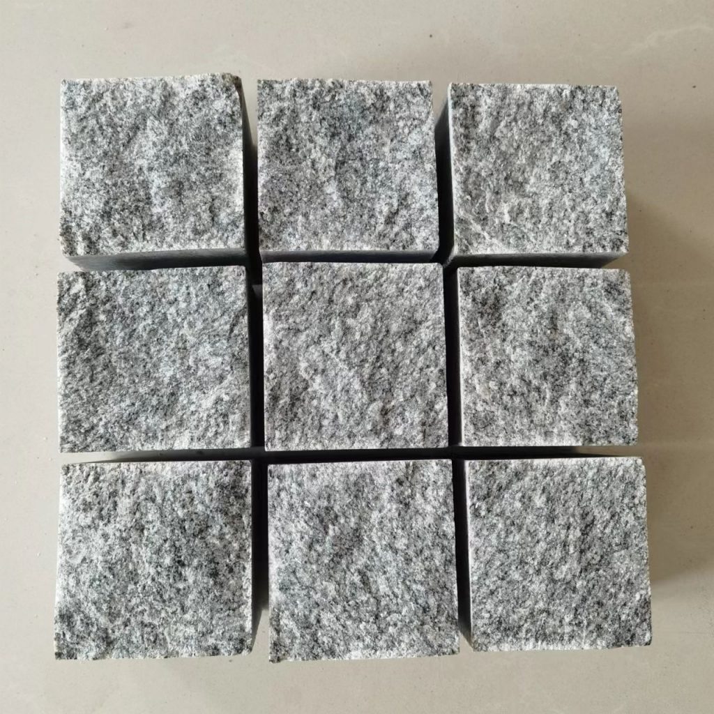 Natural Sesame Black Granite Cube Stones for Driveways Pathways Outdoor Pavers